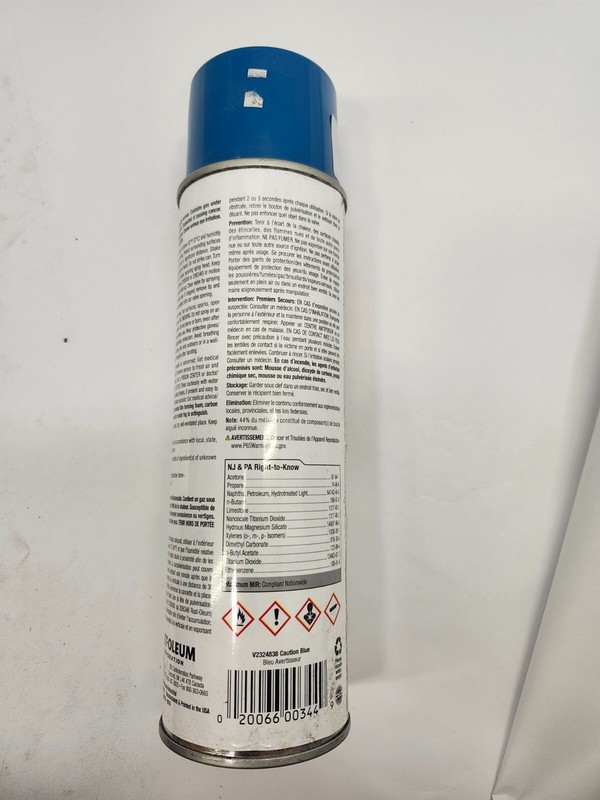 Inverted Marking Paint, 15 oz., Caution Blue, Solvent gallery
