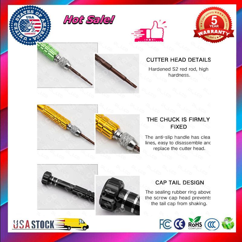 6 in 1 Torx Screwdriver For Watch iPhone Tool Micro Screw Cellphone Repair Set gallery