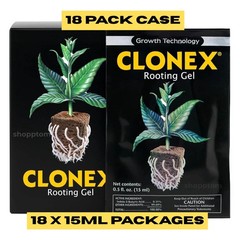Clonex Rooting Gel 15ml Packets 18 Count Case for Plant Cuttings Clones Seedling