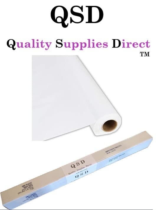 Plastic Party Banquet Table Cover Roll - 300 ft. x 40 in. - 8ft Table Covers ... gallery