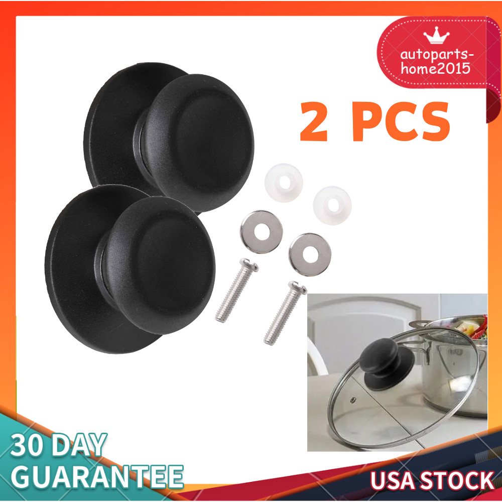 2-Pack Universal Pot Lid Knob Set Replacement for Crock Pots Pans & Cookware gallery