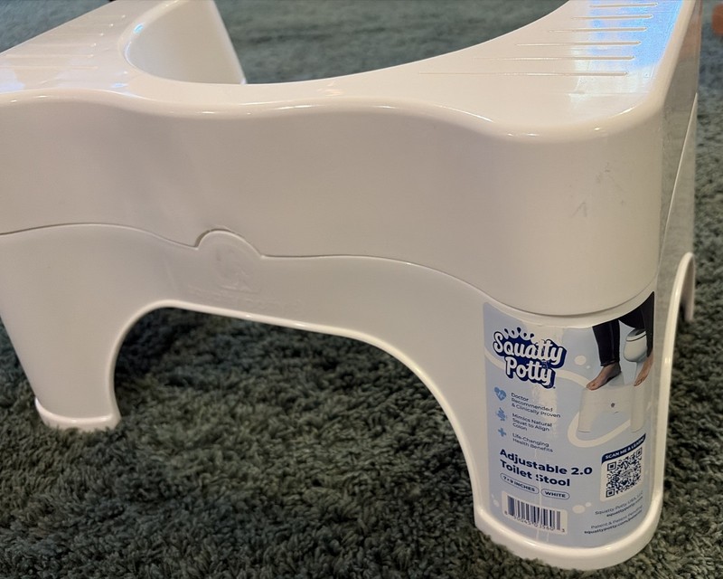 White Mint Squatty-Potty Adjustable 2.0 Bathroom Stool 7+9 Inches gallery