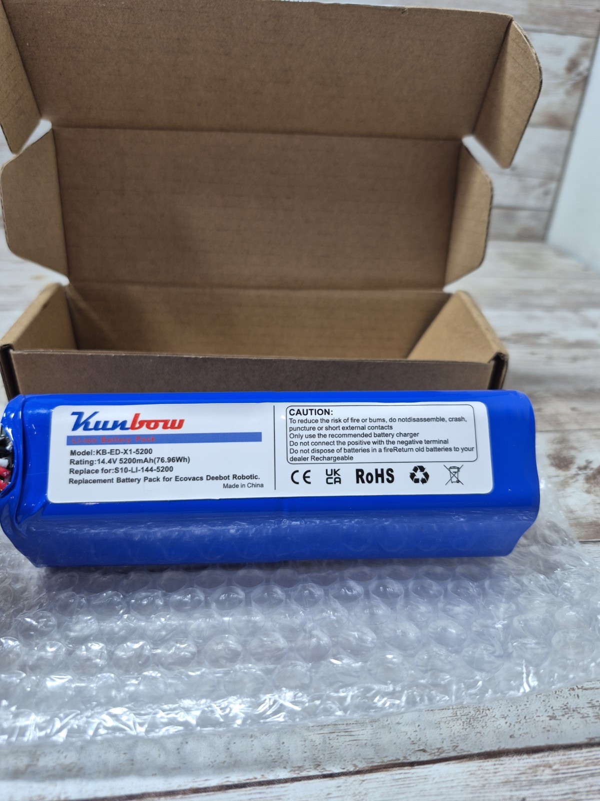 kunbow 5200mAh Replacement Battery for Ecovacs Deebot Ozmo 950 DX9G, Deebot X1, gallery