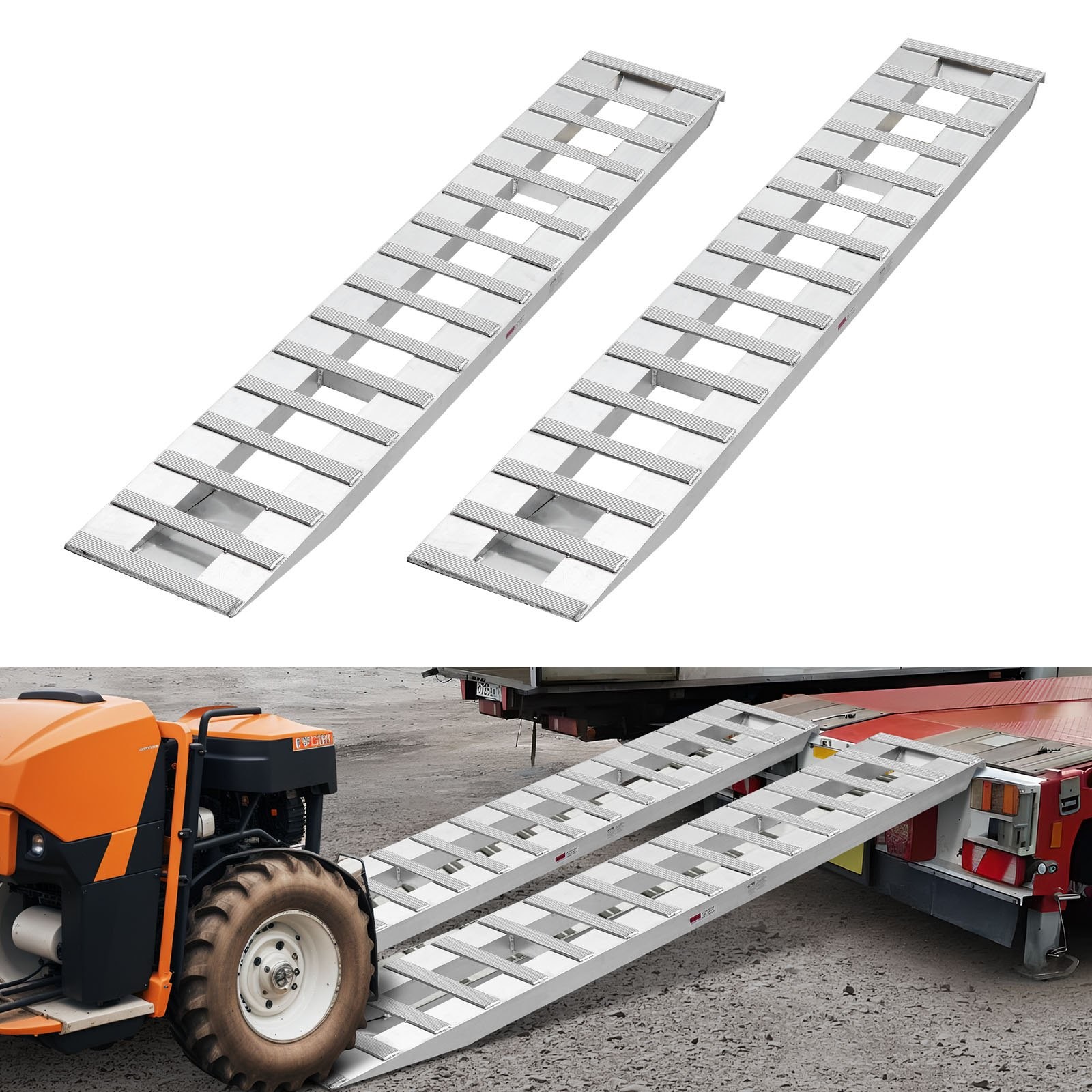 [New]Loading Ramps,2 Pcs 94 x 15 in,Durable Aluminum and Heavy-Duty Trailer Ramp gallery