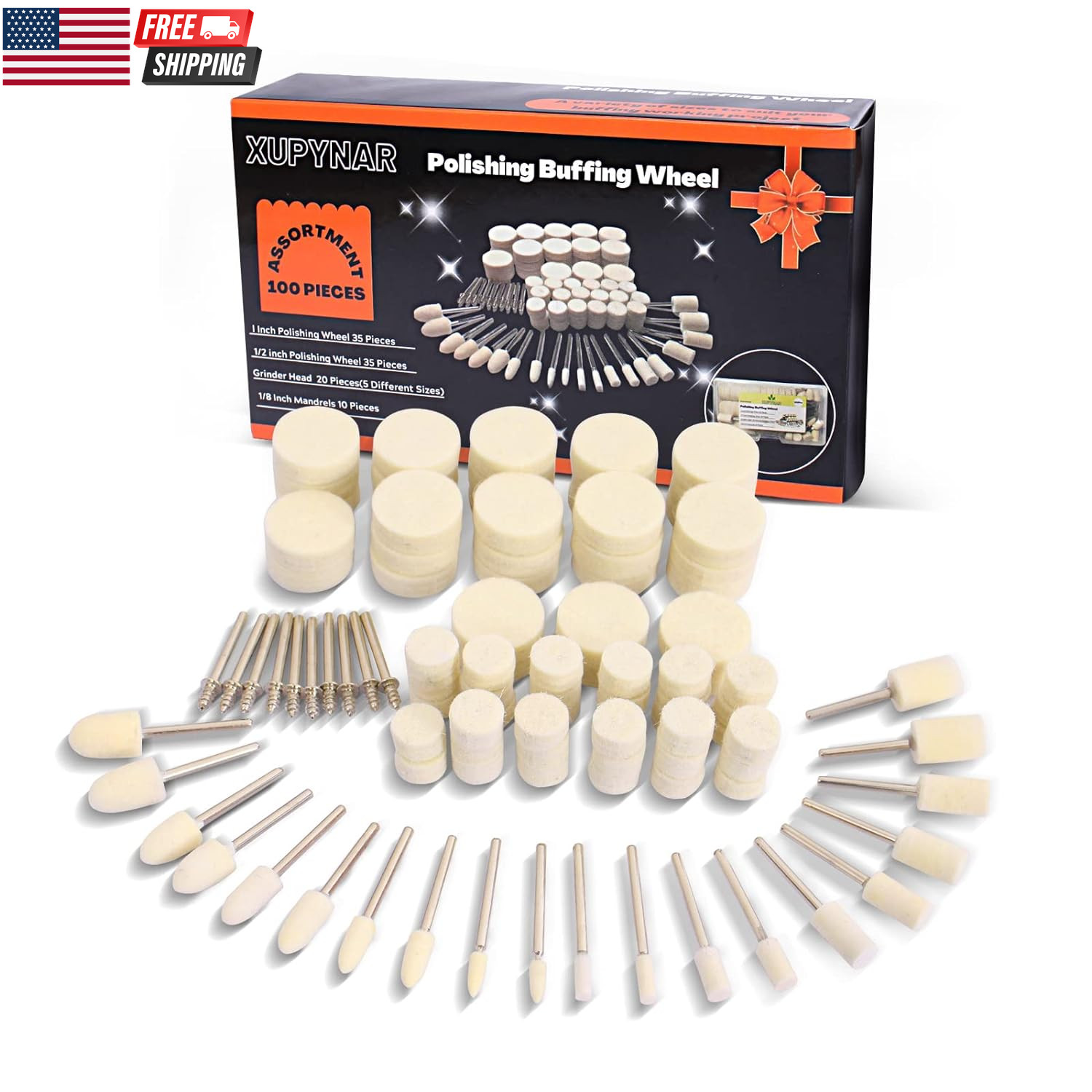 100PCS Polishing Buffing Wheel for Dremel Polishing Kit, Polishing Wheel for Dre gallery