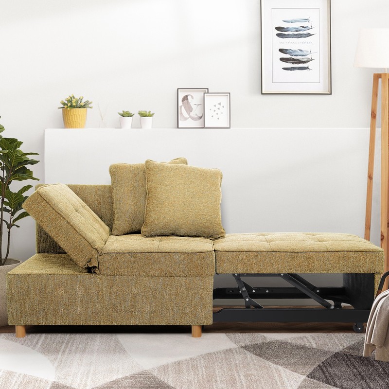 Folding Ottoman Sofa Bed, Convertible Chair 4-in-1 Multi Function Sleeper Sofa🔥 gallery