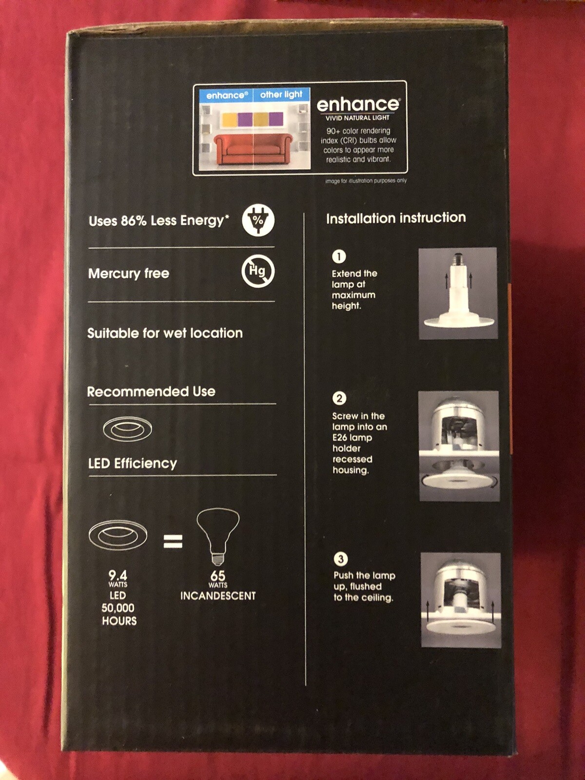 Feit Electric 5/6 in. 65 Watt Equiv LED White InstaTrims Adjustable Neck gallery