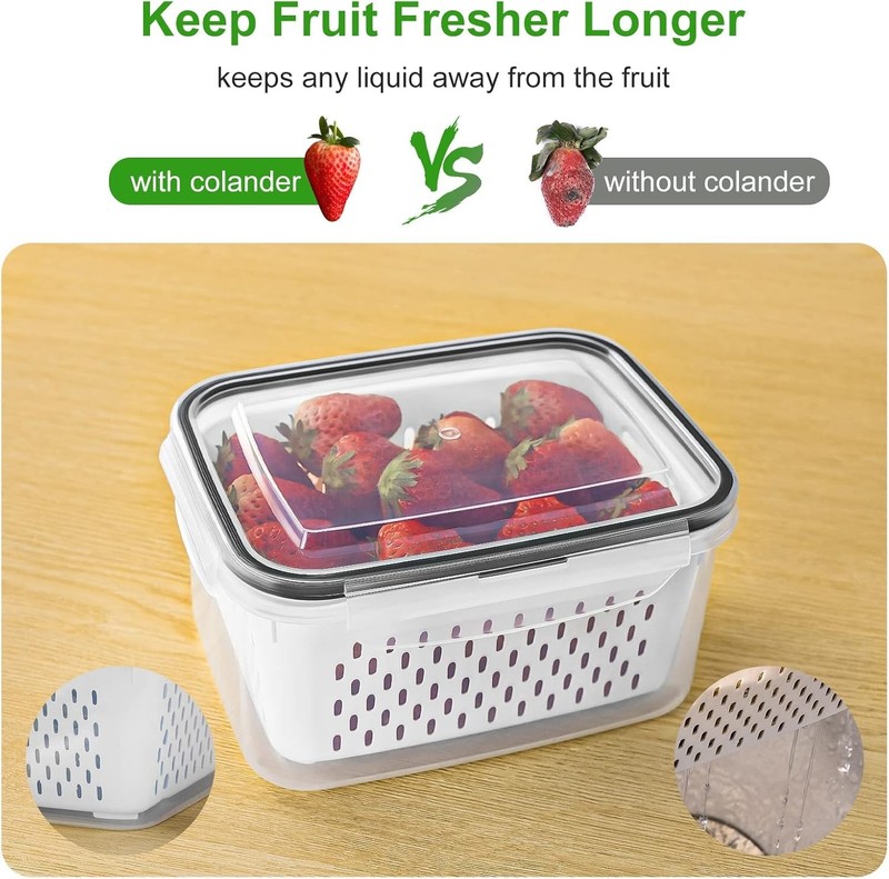 5 PCS Large Fruit Containers for Fridge gallery