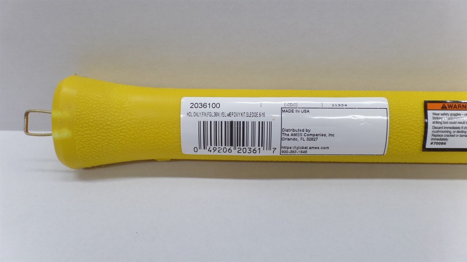 TRUE TEMPER 2036100 AMES 36" FIBERGLASS SLEDGE HAMMER HANDLE EPOXY KIT INCLUDED gallery