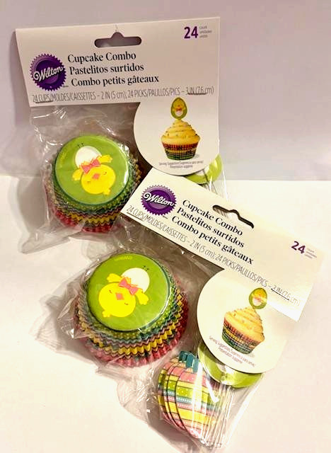 Wilton Easter Nesting Chick Cupcake Liners w/pix Combo 2pks of 24 #6072 retired gallery