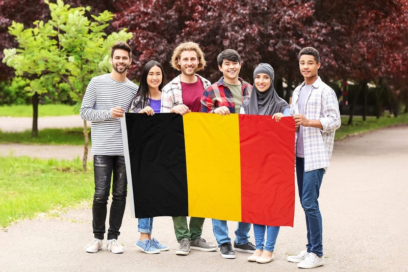 DANF Belgium Flag 3x5 Ft Thick Polyester, Fade Resistant, Brass Grommets, Canvas gallery