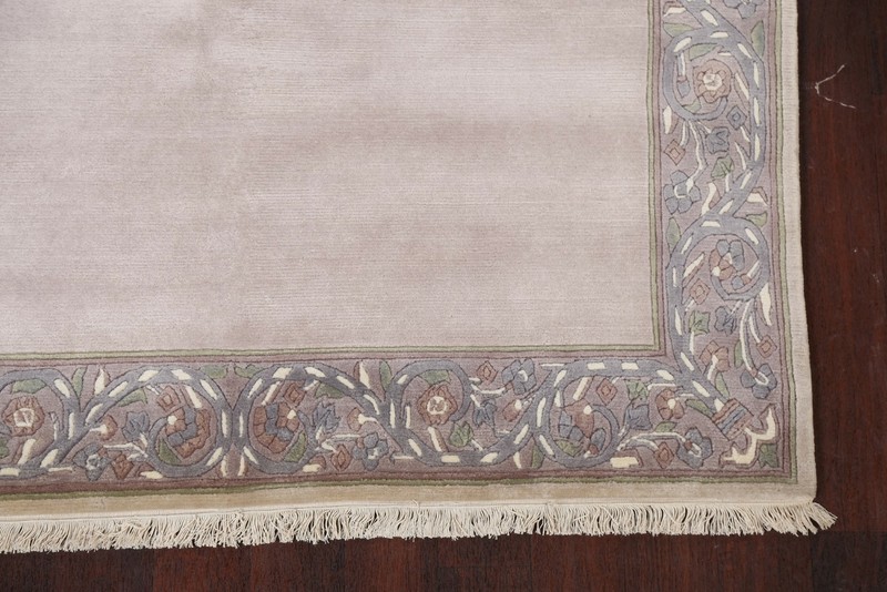 Bordered Modern Nepal Tibetan Oriental Area Rug Wool Hand-knotted 5'x8' Carpet gallery