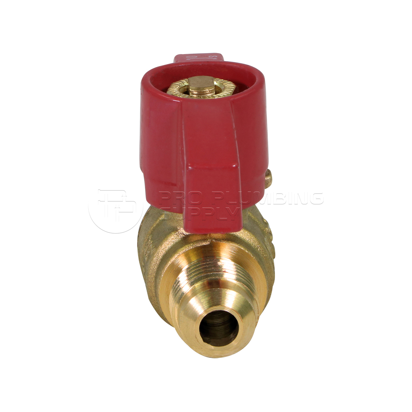 Midline Valve Premium Brass Gas Ball Valve with Flare Connections 3/8 in-1/2 in gallery
