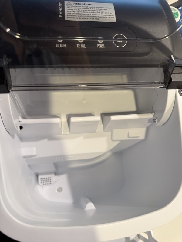 EUHOMY Countertop Ice Maker Machine with Handle, 26lbs in 24Hrs, 9 Ice Cubes gallery
