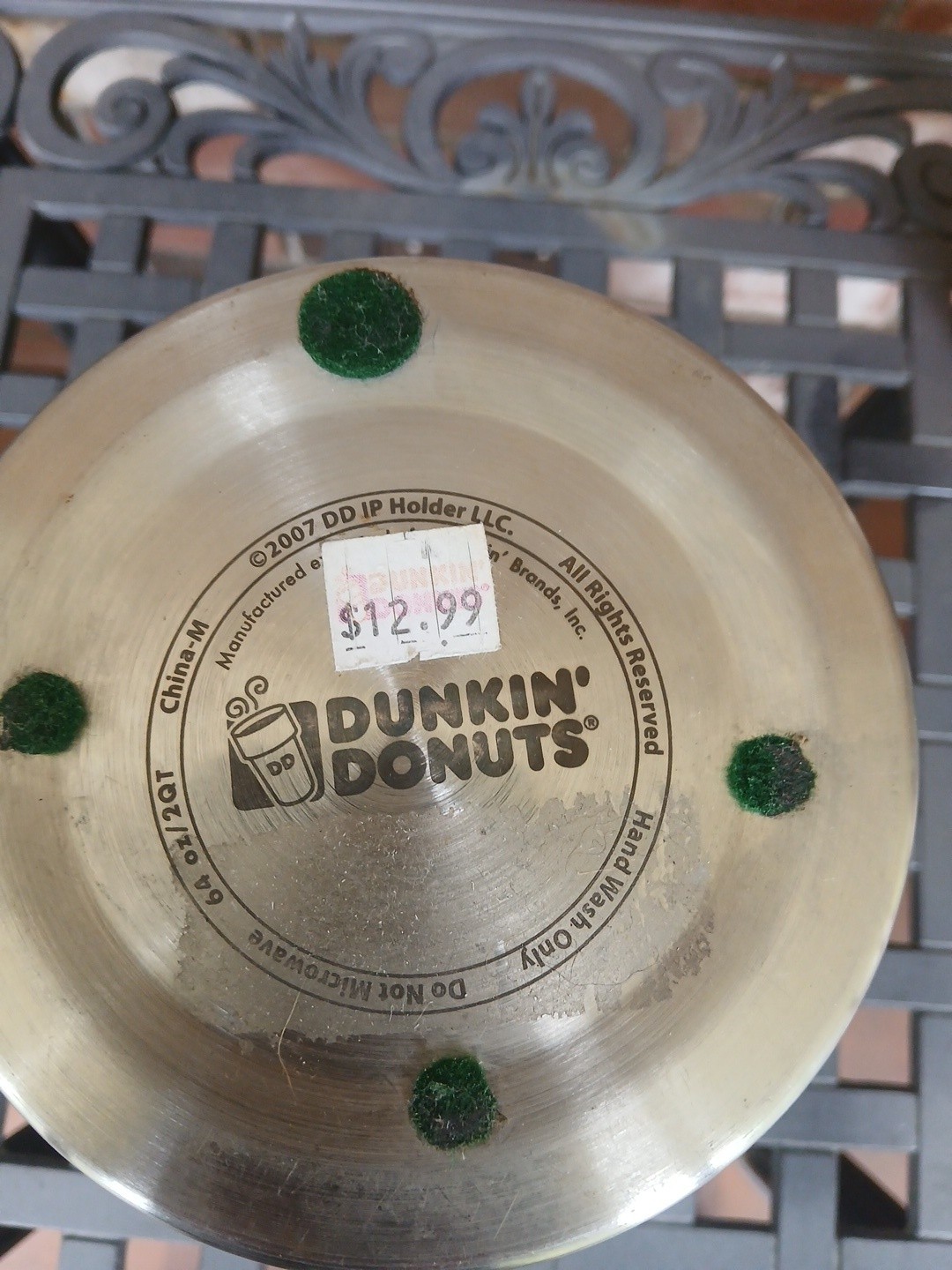 Dunkin Donuts 2007 Stainless Steel Coffee Canister Holder Container Can 64oz 2Qt gallery