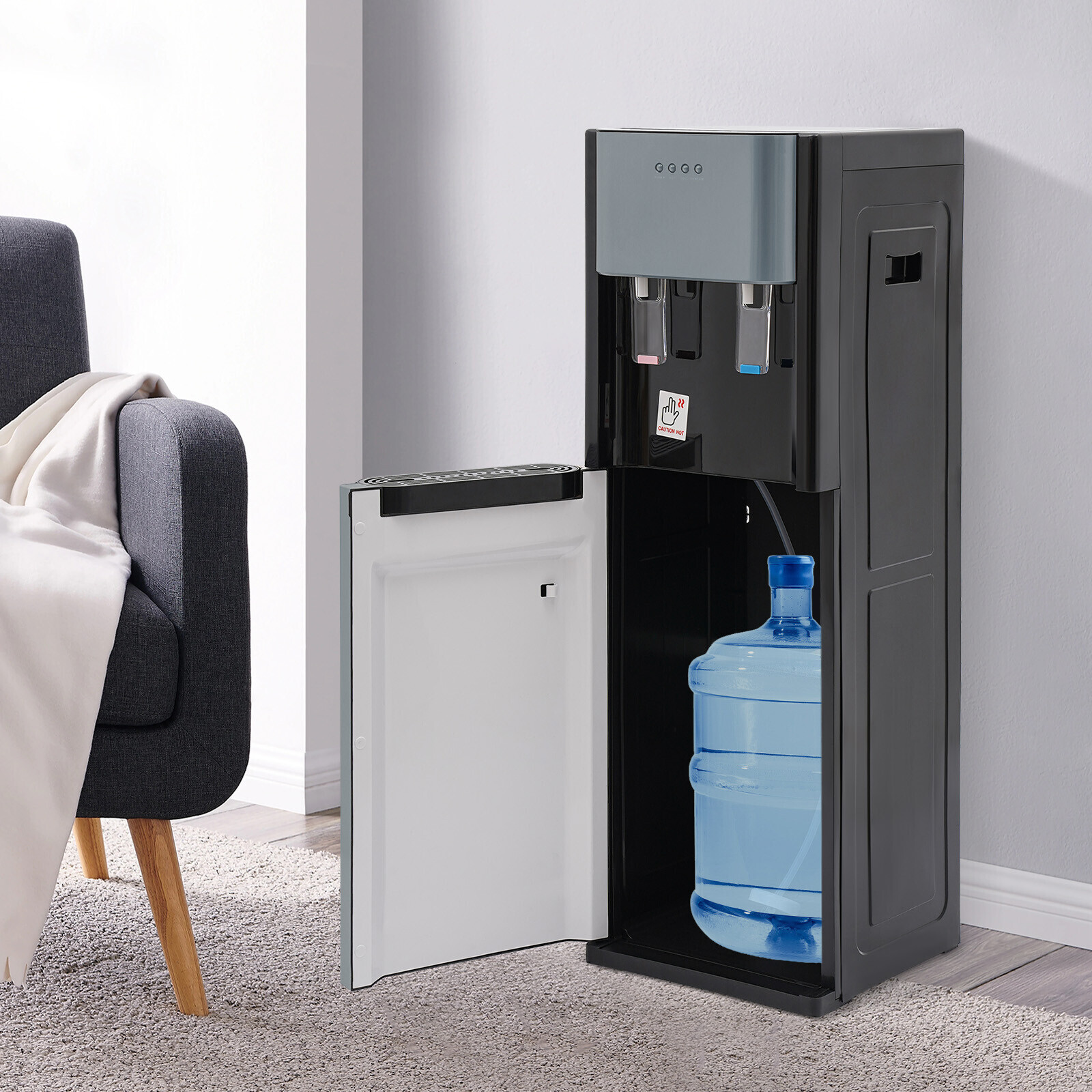 5 Gallon Water Dispenser Bottom Loading Hot & Cold Stainless Steel Water Cooler gallery