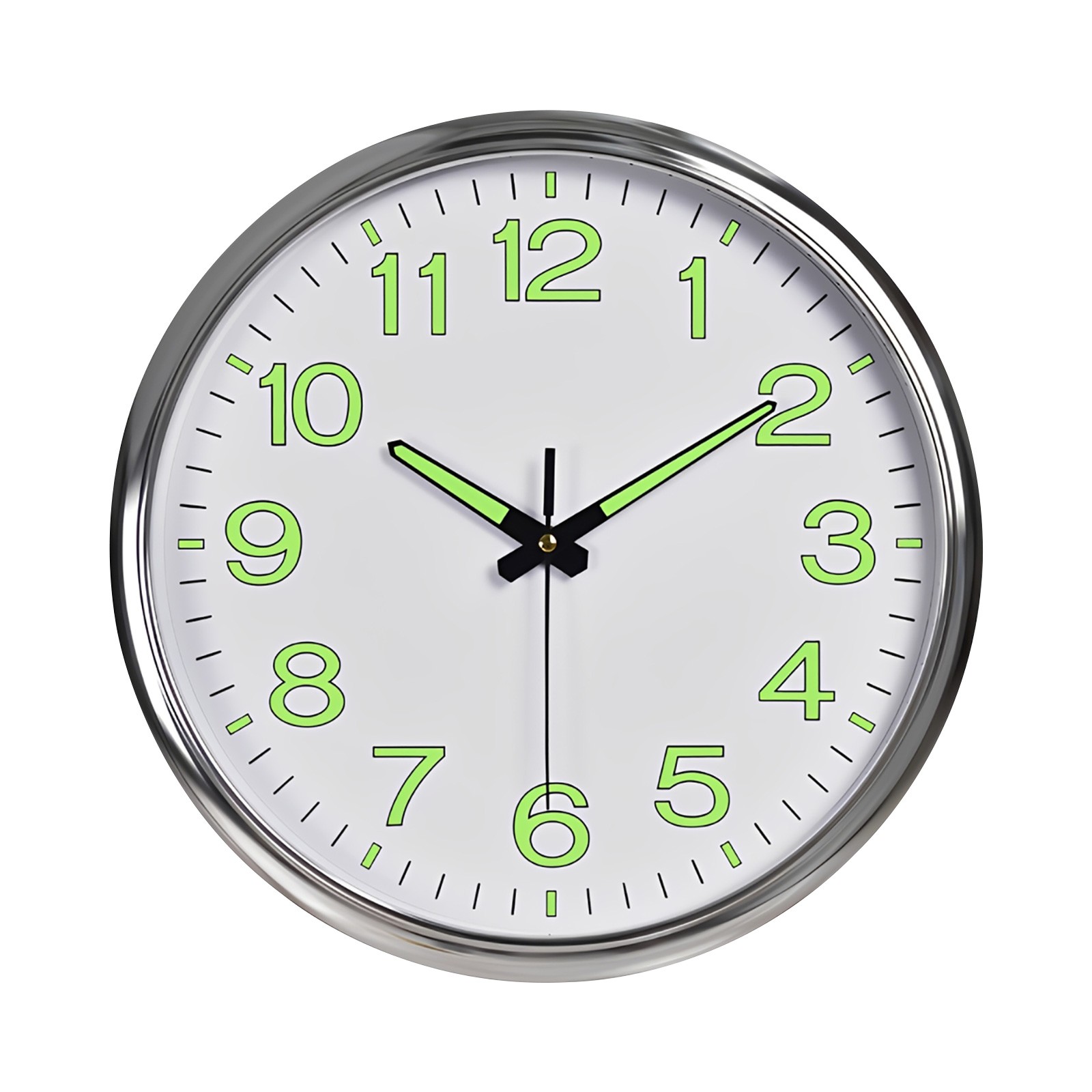 12'' Luminous Quartz Night Wall Clock Large Light Glow In The Dark Silent Home gallery