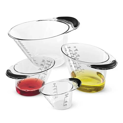 New Pampered Chef EASY-READ Measuring Cups Set of 4 #100193 gallery
