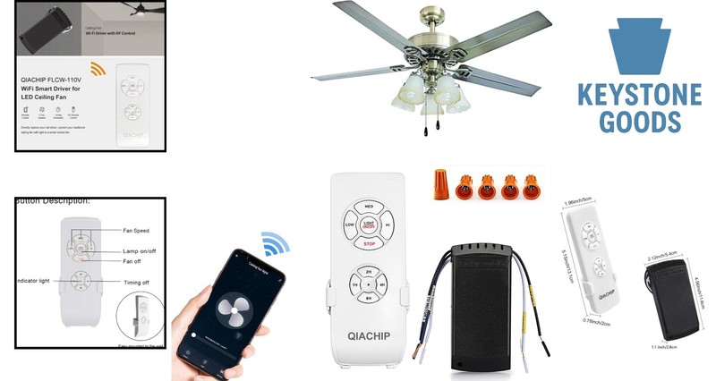 Universal WiFi Ceiling Fan Light Remote Control Kit for Alexa & Google gallery