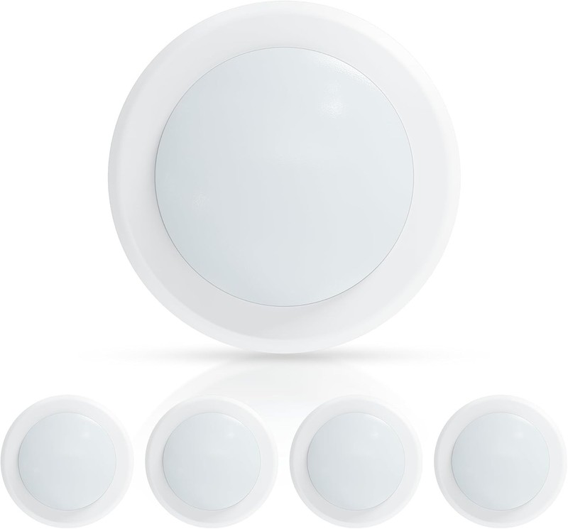 High Efficiency 6" LED Ceiling Light – 1000Lm Dimmable Flush Mount - 4 Pack gallery