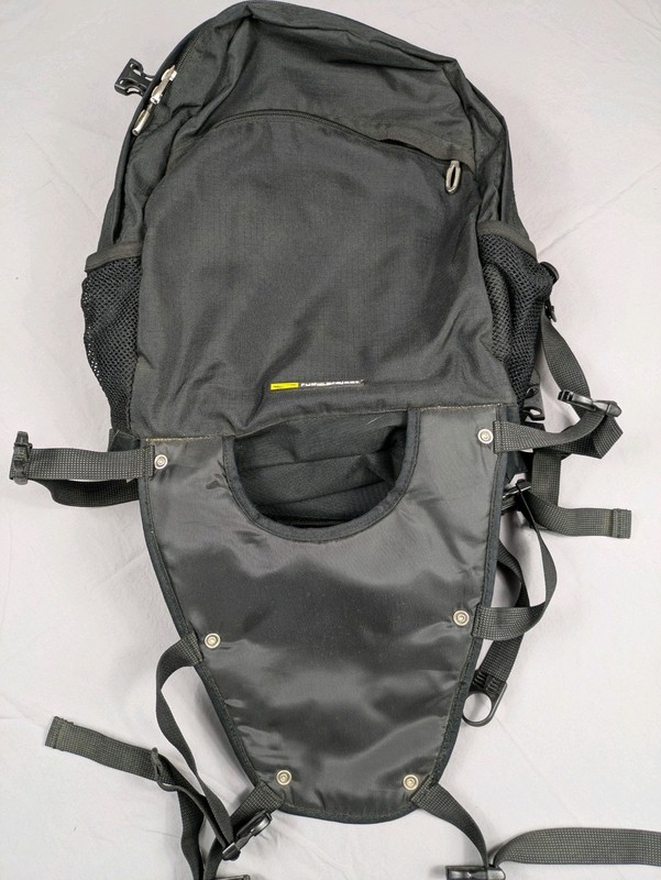 Rudy Project Black & Black Backpack Bag Hiking Adjustable Padded Straps 2