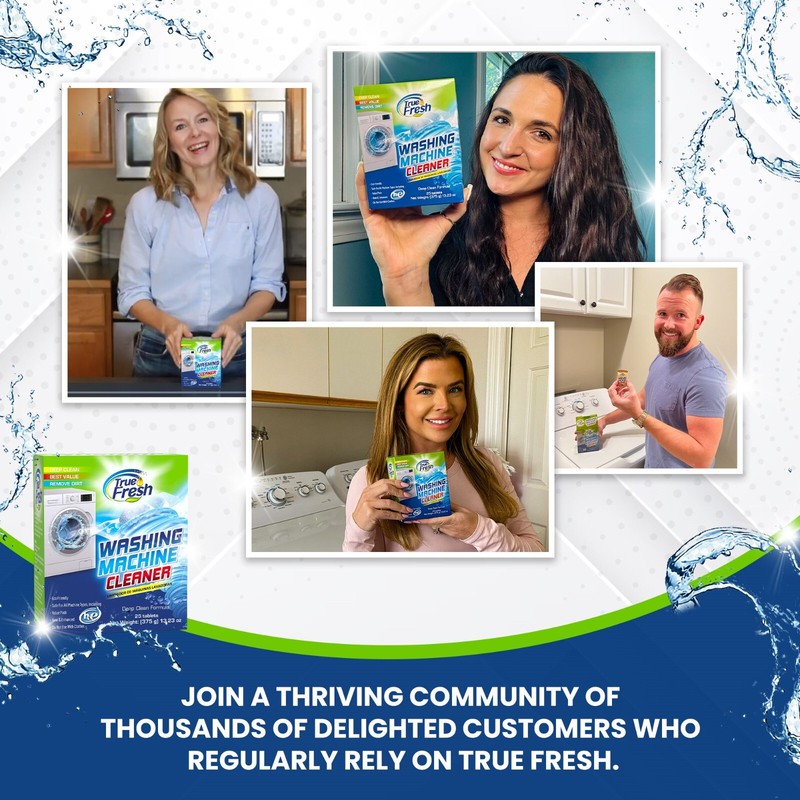 True Fresh Washing Machine Cleaning Tablets - 25 Solid Deep Cleaning Tablets gallery