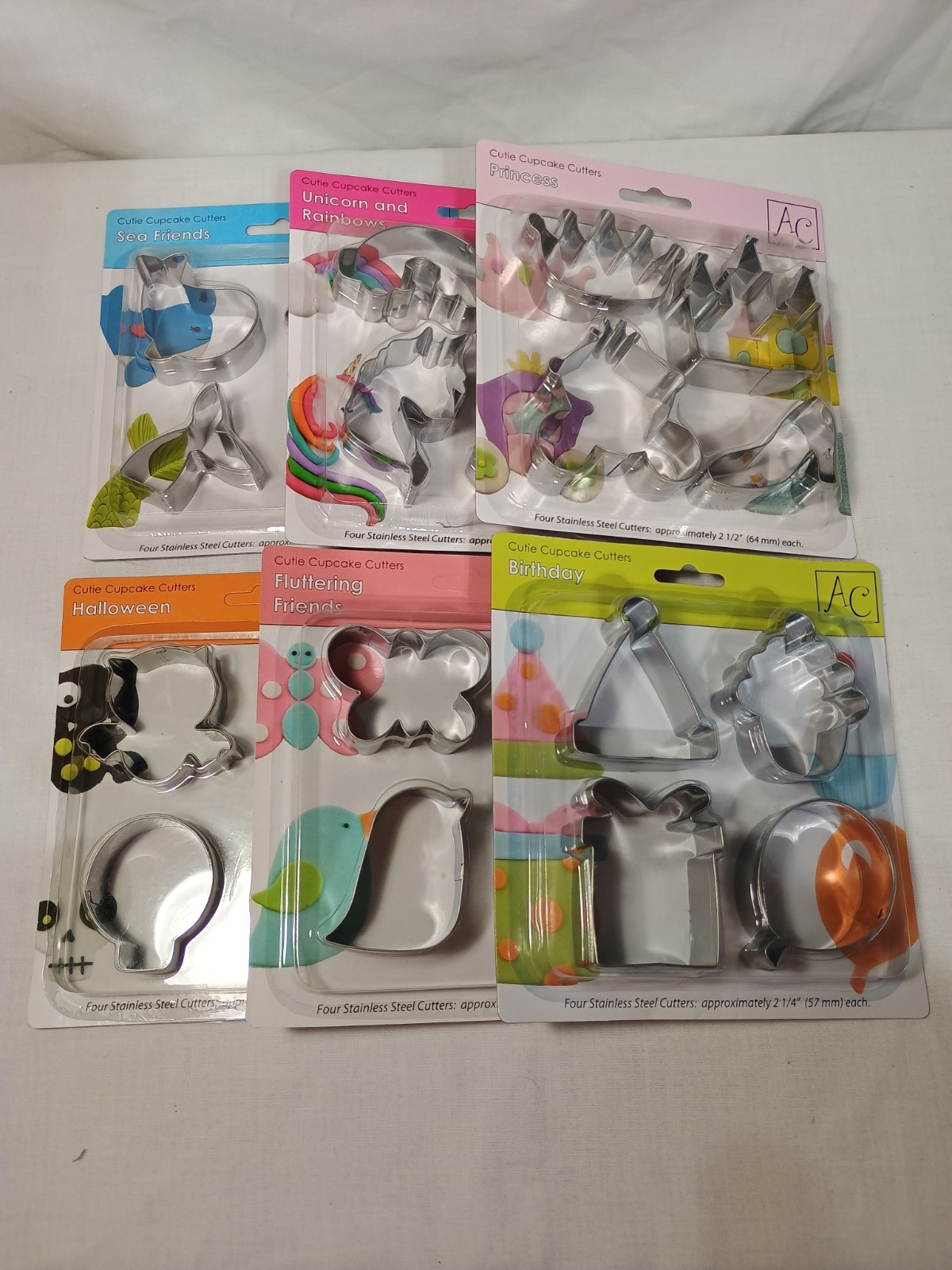 New stainless steel cookie cutter sets. Each pack has four cutters. Themes inclu gallery