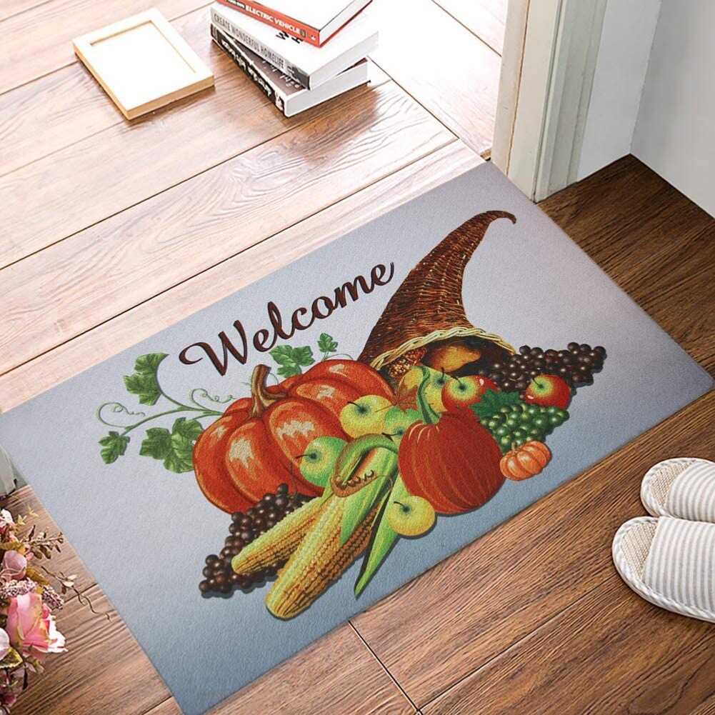 Fall Doormat Non Slip Front Door Mat, Easy to Clean Low Profile Mat for Entry Pa gallery