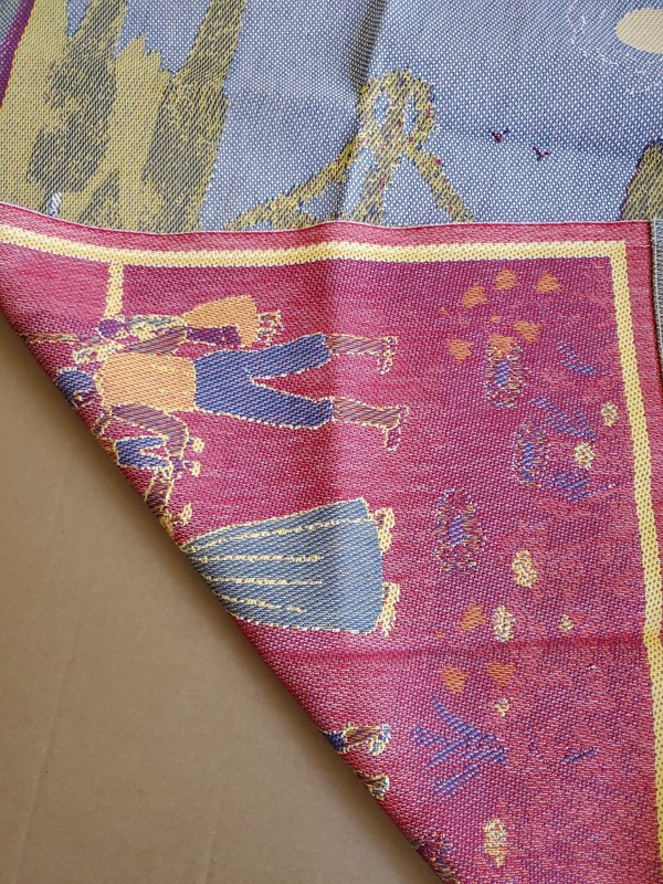 Swedish Ekelund MidSommar dancing around maypole towel / wall hanging md Sweden gallery