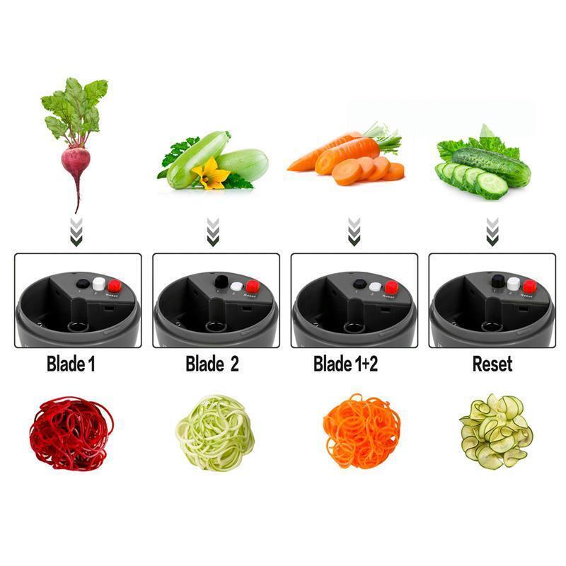 Spiral Slicer Spiralizer Vegetable Cutter Zucchini Pasta Noodle Spaghetti Maker gallery