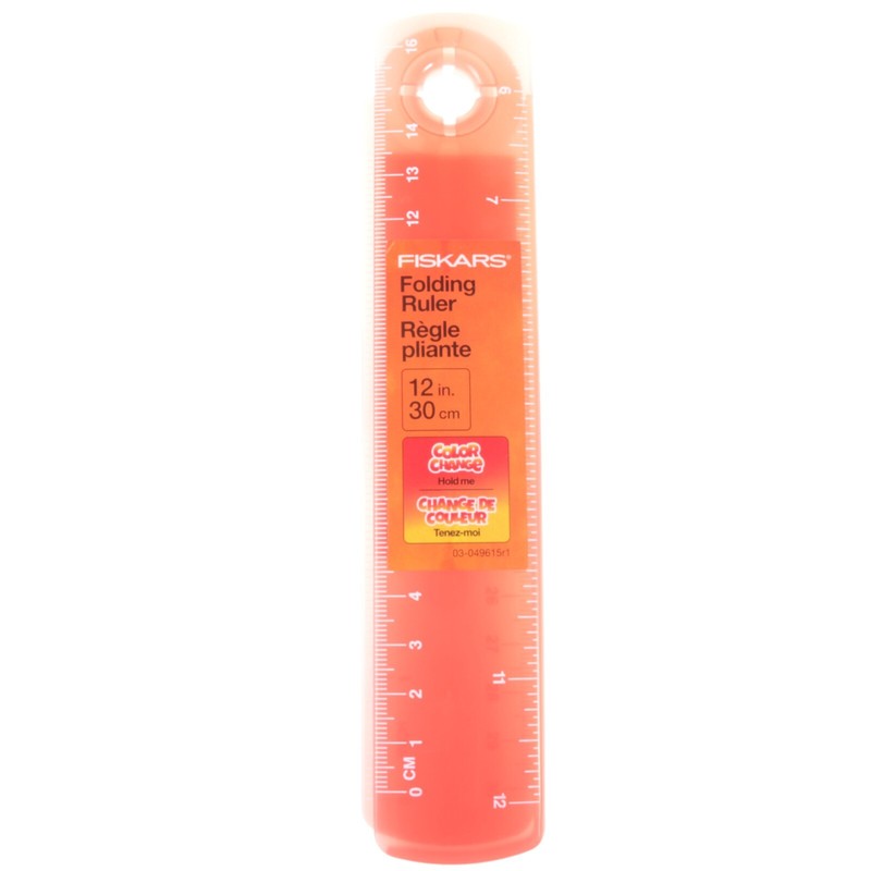 Fiskars Color Changing Folding Ruler 12"/30cm gallery