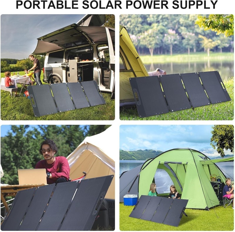 100W Solar Panel Foldable Portable Solar Charger For Generator Power Station gallery