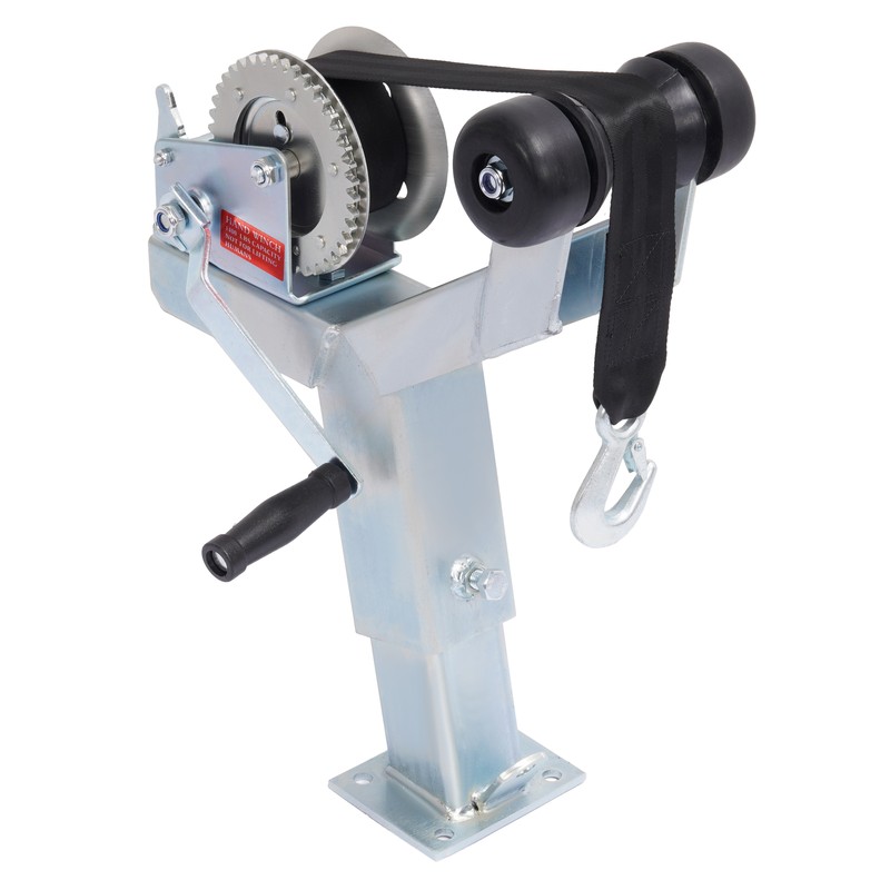 Adjustable Winch Stand Winch Post W/ 1400lbs Winch Roller For Boat Trailers gallery