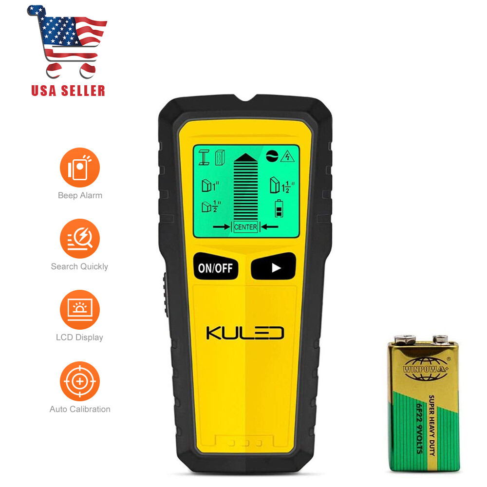 Stud Finder, 5 in 1 Multi-Function Wall Stud Sensor Detector with LCD Display gallery
