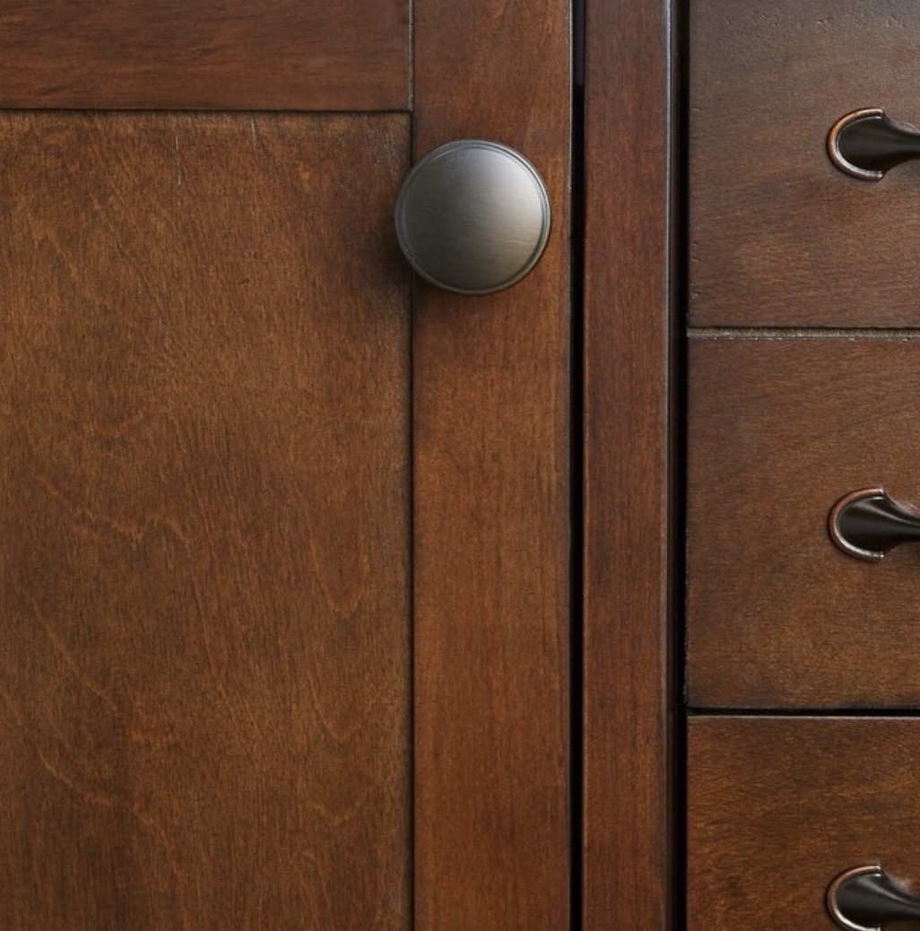 Allen + Roth GateHouse Oil-Rubbed Bronze Round Cabinet Knobs Z1466G 1-3/4” 10pcs gallery