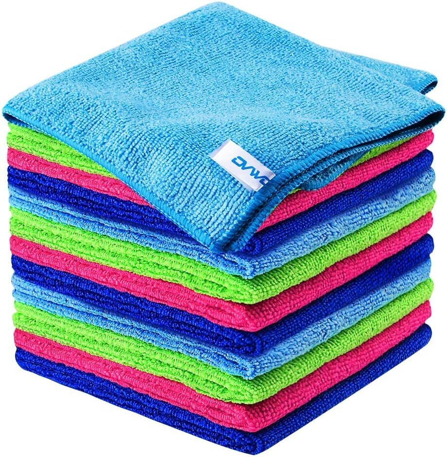 12Pcs Premium Microfiber Cleaning Cloth Highly Absorbent, Lint Free, Scratch Fre