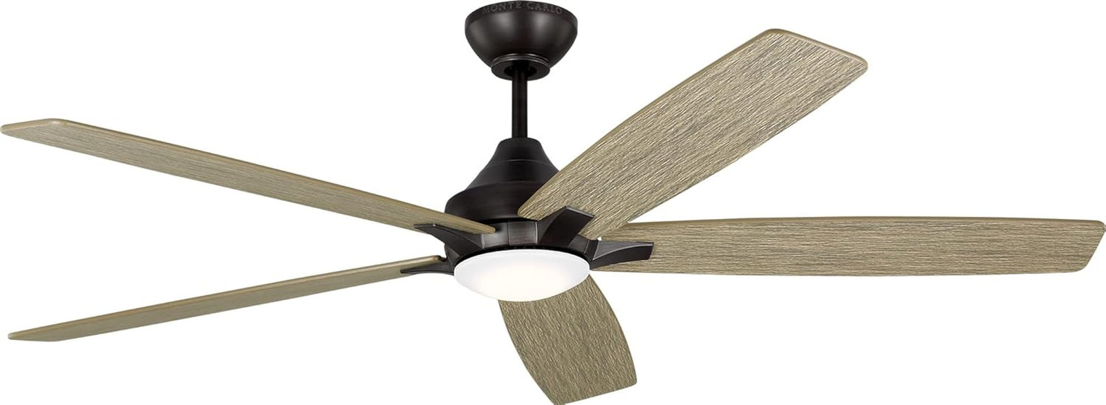 Lowden 60" Ceiling Fan with LED Light, Remote & 5 Grey Oak Blades gallery