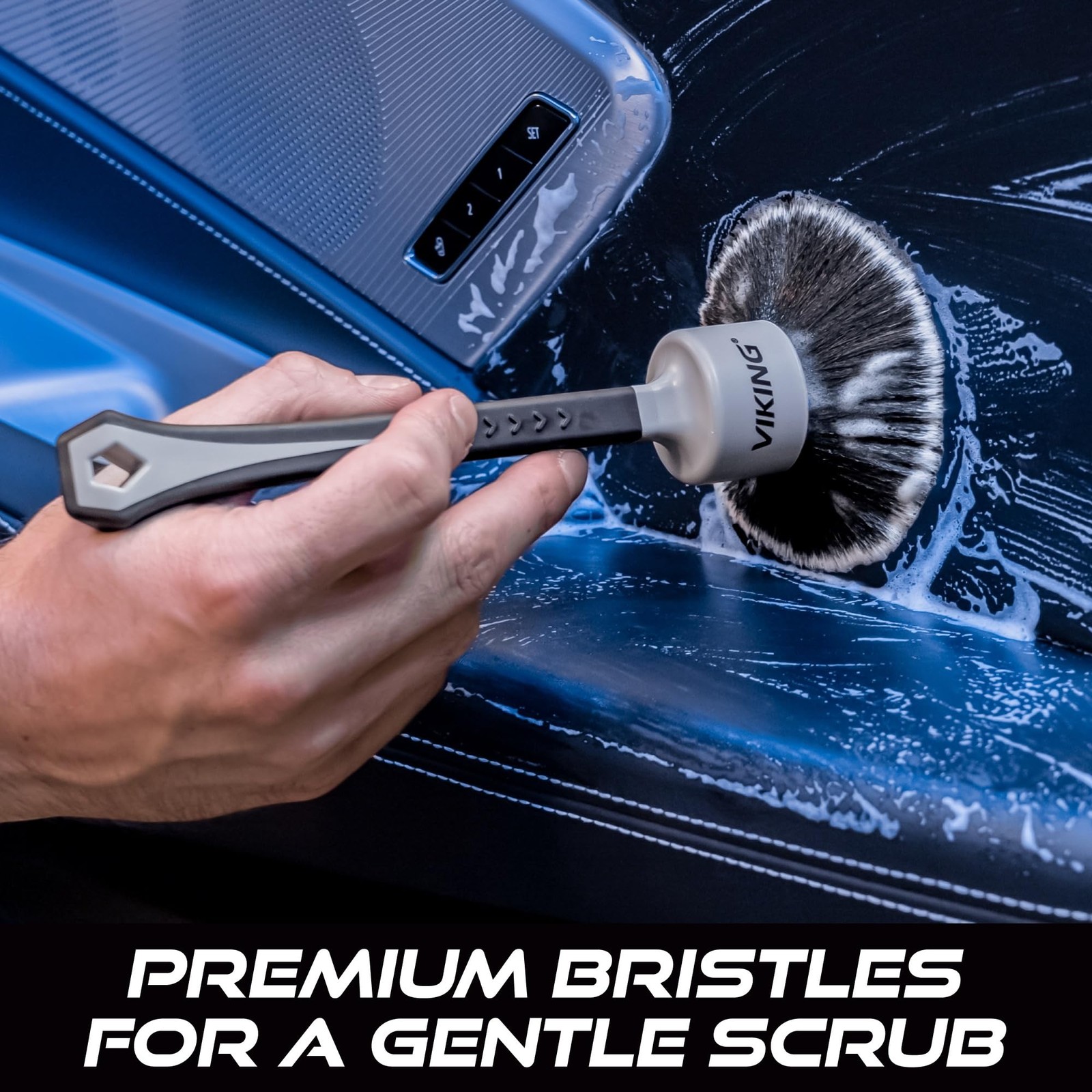 VIKING Car Detailing Brush Set for Car Cleaning Kit, Super-Soft Bristles for ... gallery