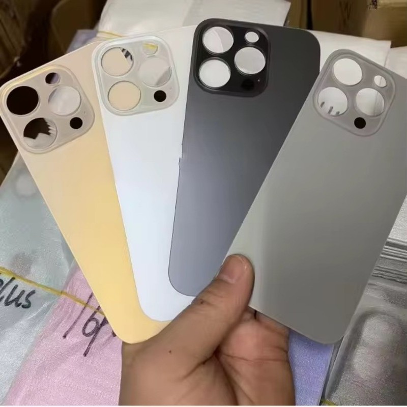 Replacement Rear Back Glass Big Hole For iPhone 14 13 12 11 Pro XR XS X 8 SE Lot gallery