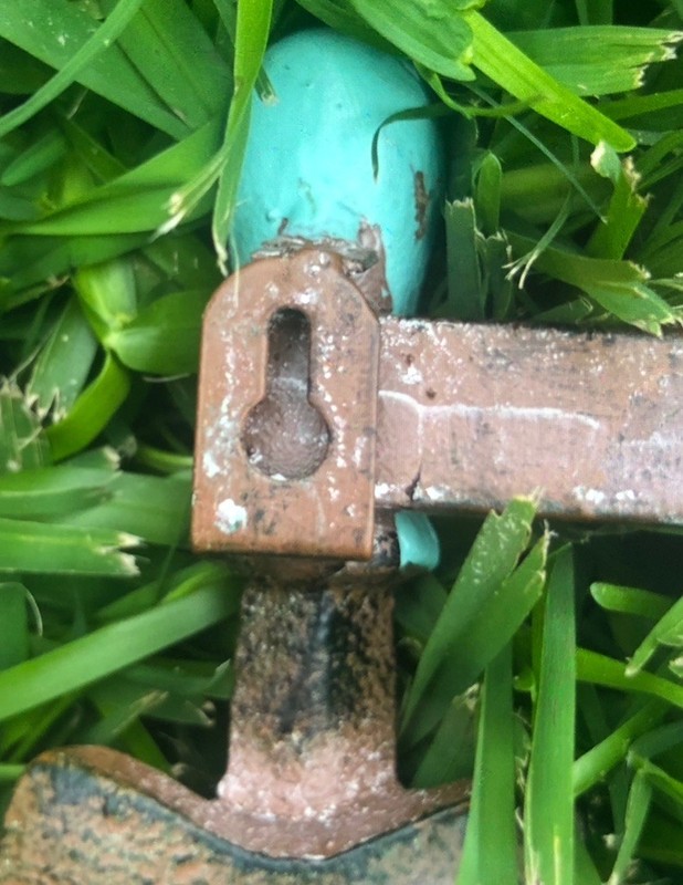 Decorative Garden Tools Hooks Cast Iron Turquoise Handles Excellent gallery