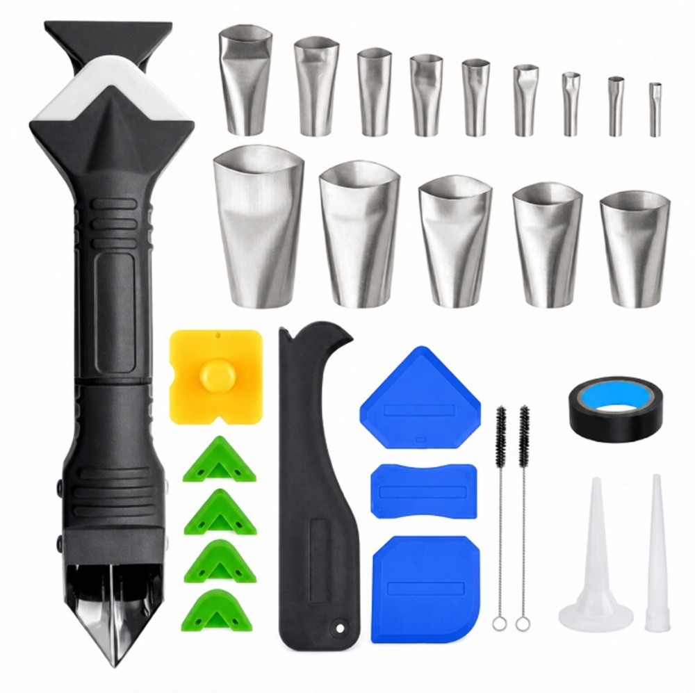 30 Pcs Caulking Finisher Nozzle Set - Sealant Applicator Tool for Kitchen & Bath gallery