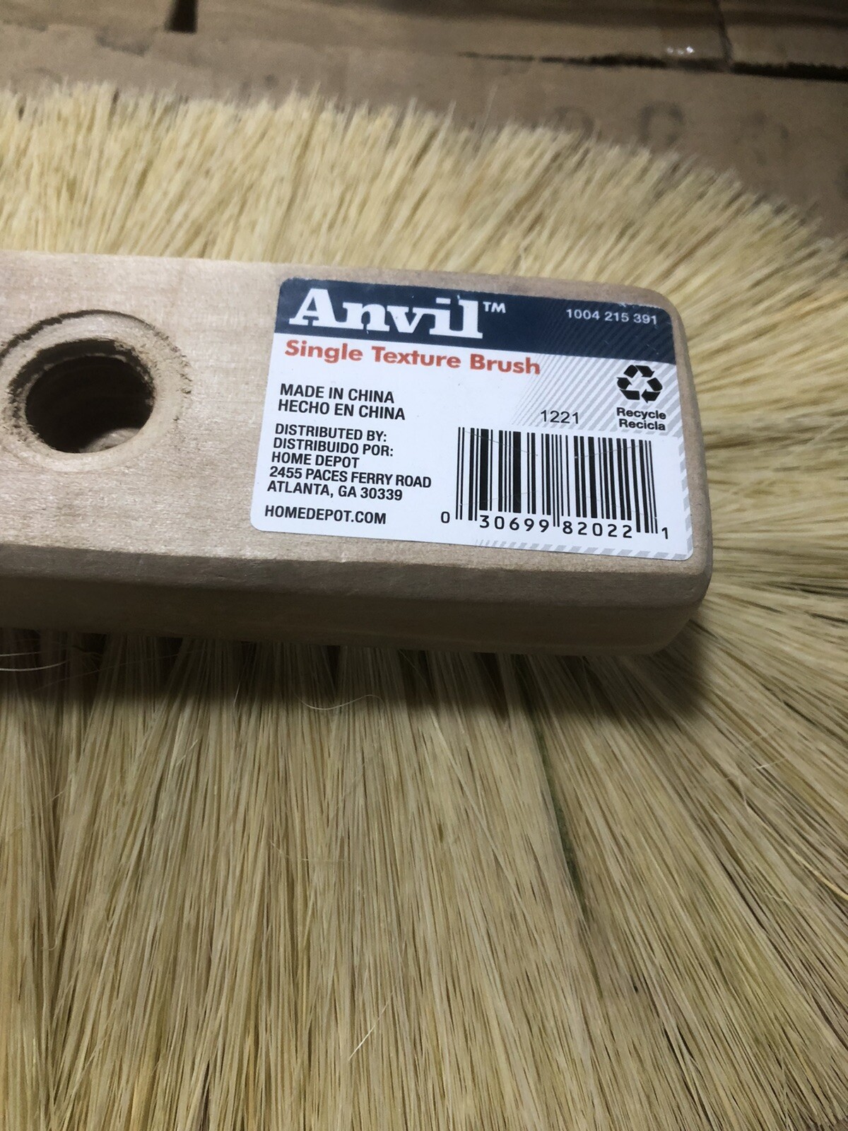 4 Pack Anvil 9 In. X 13 In. Oval Single Texture Brush- for Drywall Ceiling -New gallery