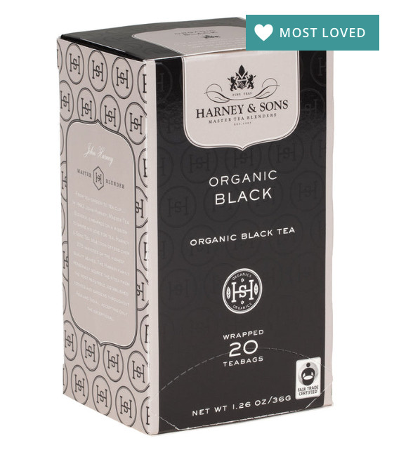 HARNEY ORGANIC PLAIN BLACK Tea 20 ct tea bags boxed gallery