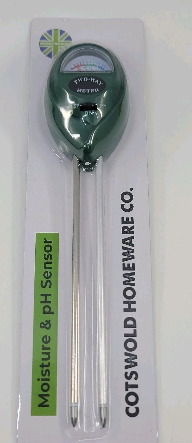 Cotswold Two Way Moisture PH Sensor Meter Gardening Tool No Batteries Required gallery