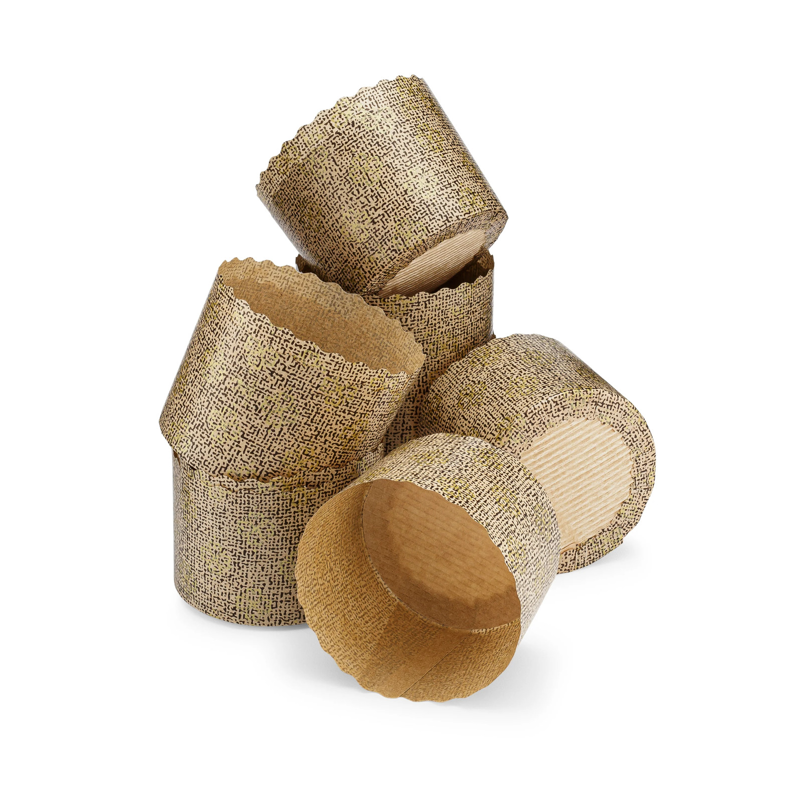 Mini Paper Panettone Mold 2-⅜ W x 2 H Inches, 25-Pack gallery