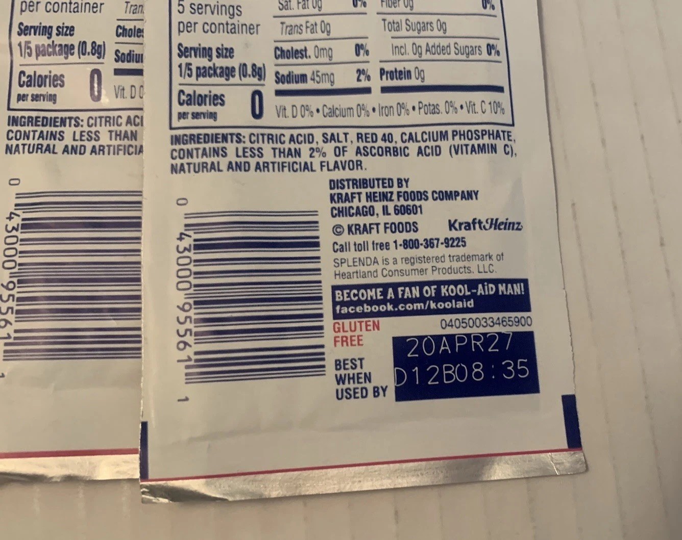 12x Packets Kool-Aid Strawberry Caffeine Free Soft Drink Mix 0.14oz gallery