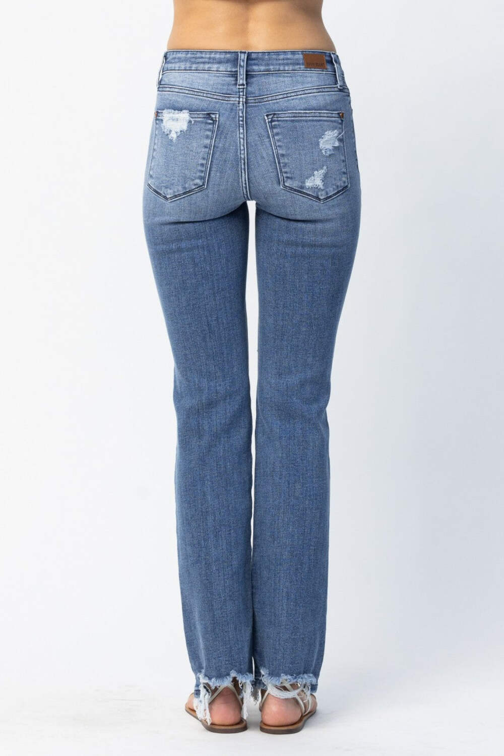 Destroy Straight-Mid Rise Jeans gallery
