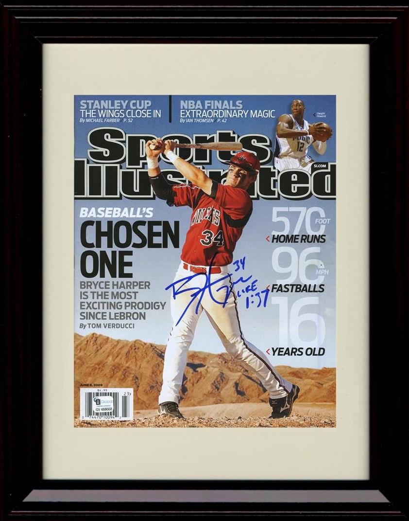 Bryce Harper Framed 8x10 Print - Washington Nationals - 6/6/2009 SI gallery