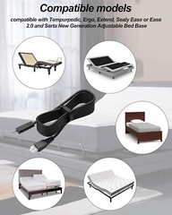 New Adjustable Bed Base Input Power Cord for Tempurpedic Ergo Power Prong Cord