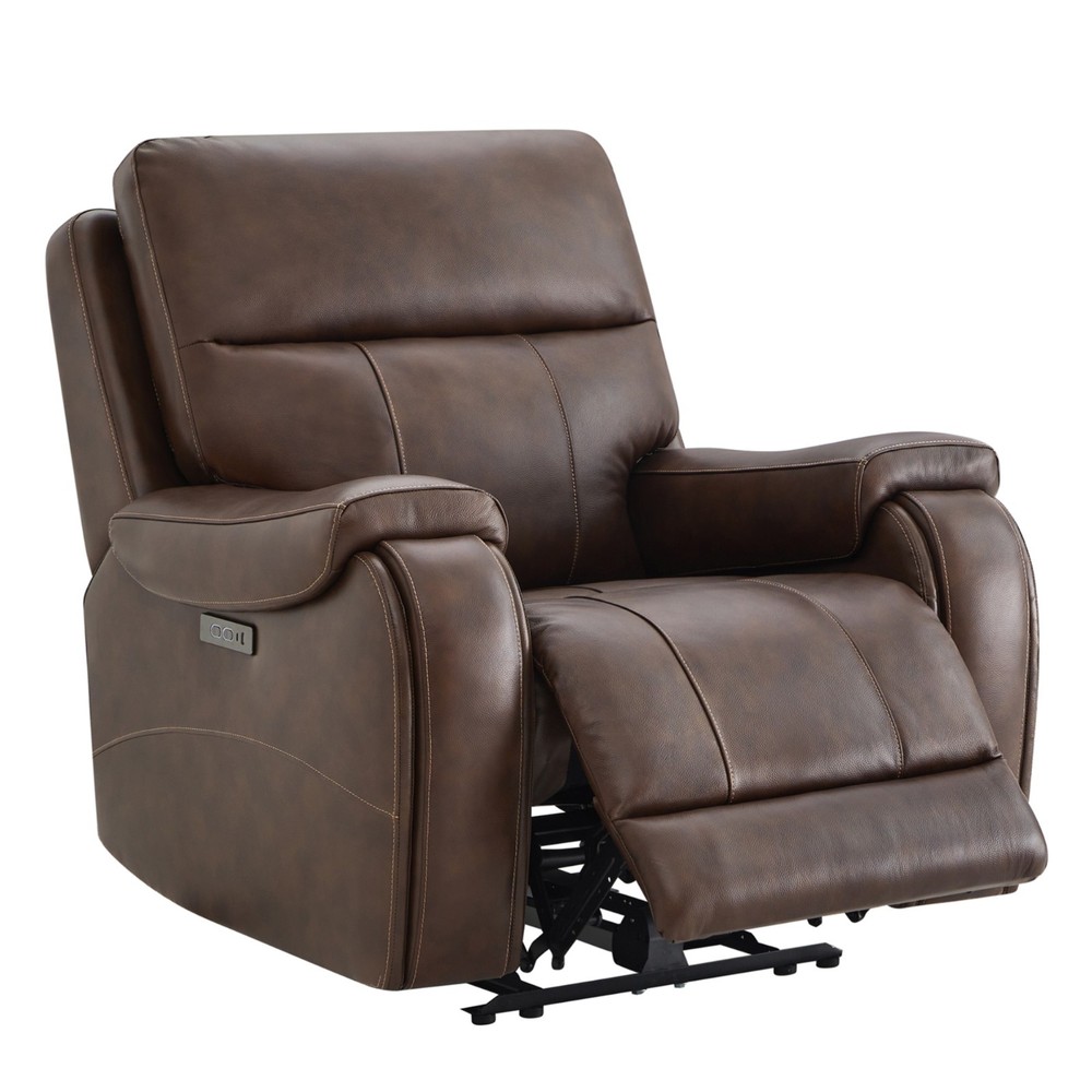 CHITA Large Power Zero Gravity Recliner Chair, Genuine Leather w/Cupholders
